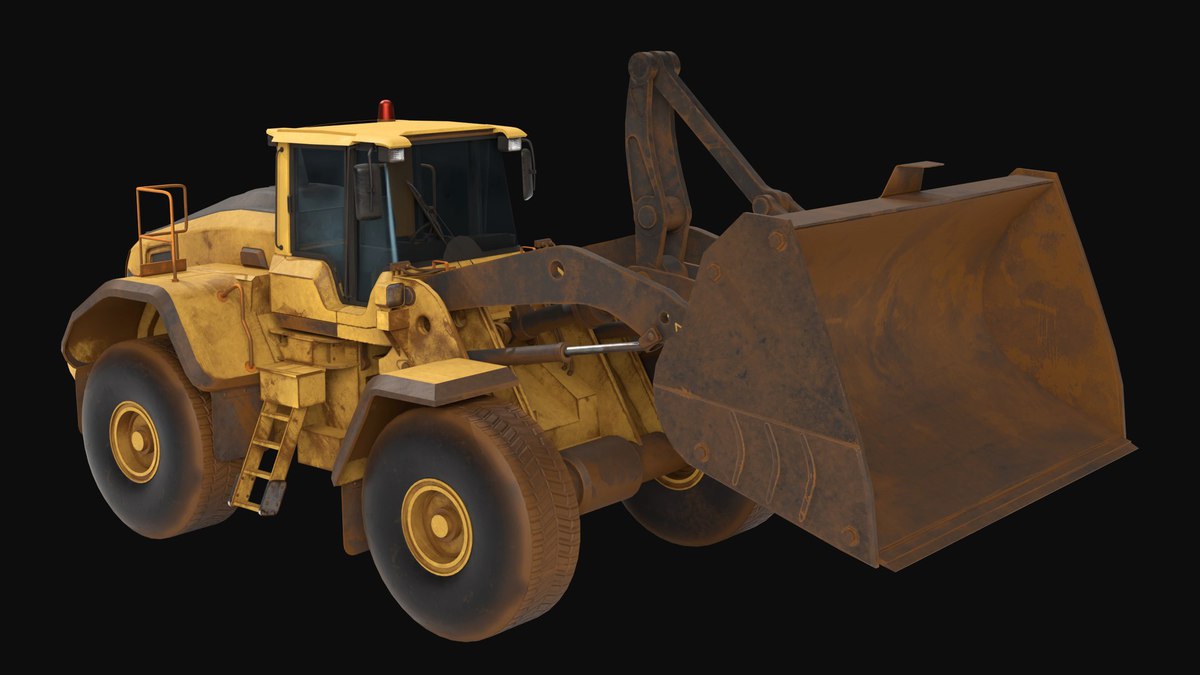 Dirty Mining Truck 02 URP HDRP Textures