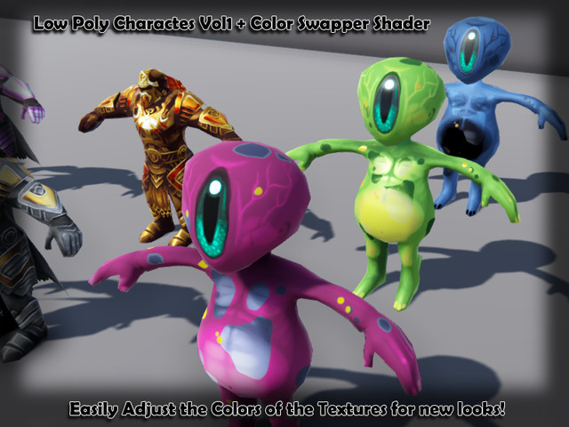 Low Poly Characters Pack Vol1