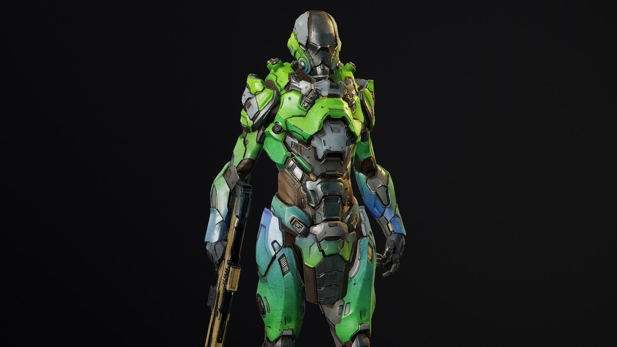 Sci-Fi Cyborg 16