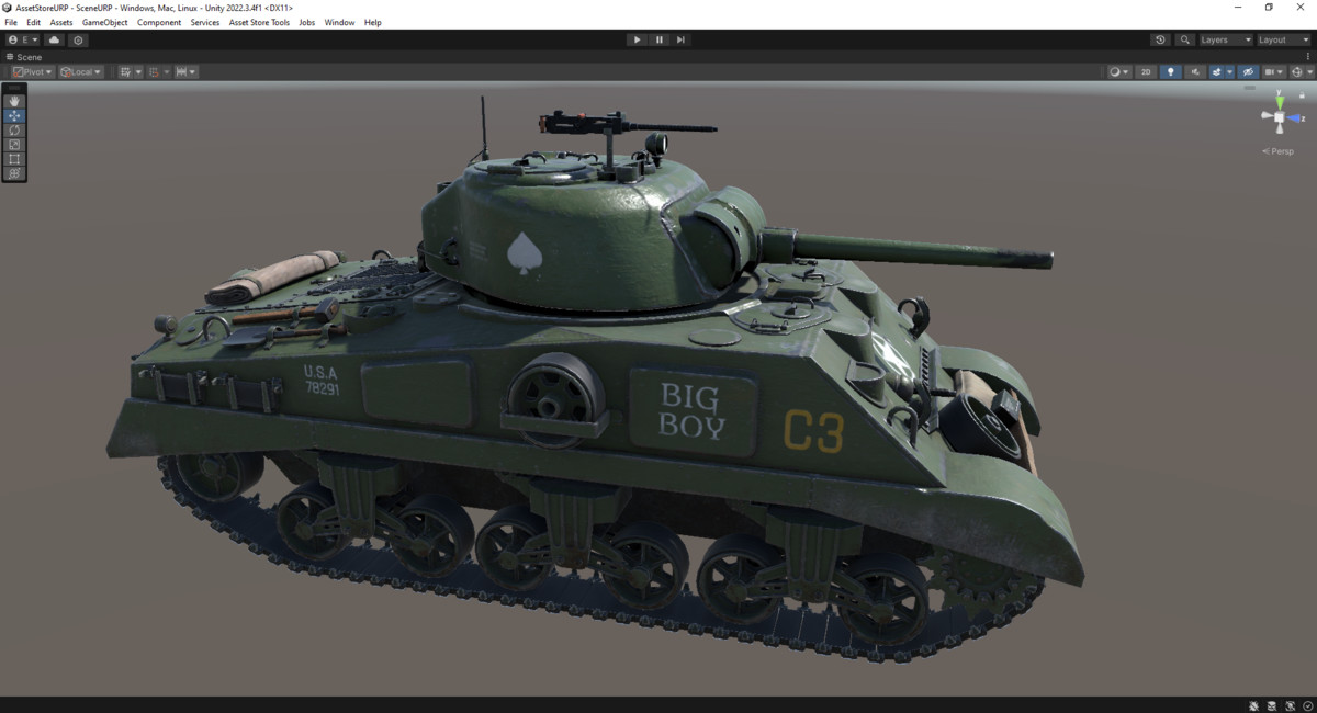 Tank Rigged Sherman M4A2