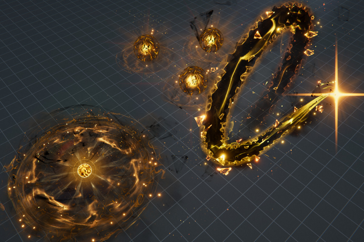 Realistic ARPG Golden Magic