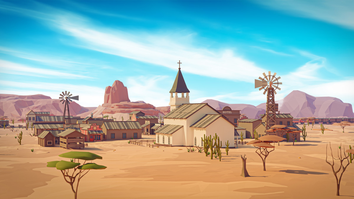 Wild West - Low Poly 3D Models Pack