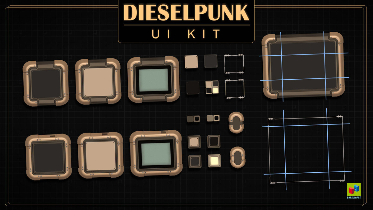 Dieselpunk UI/GUI Kit