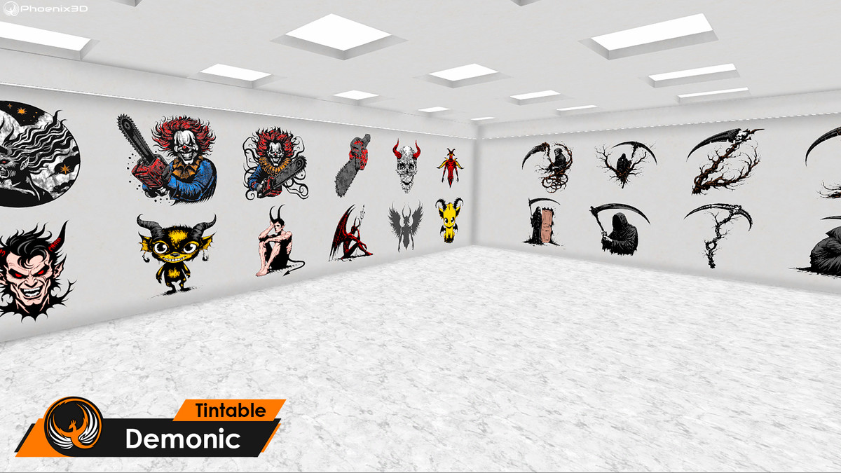 P3D: Mega Decal Textures (3500+ for Walls, Cars, and Level Design)