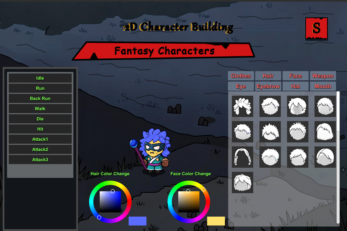 2D Character Building - Fantasy Characters