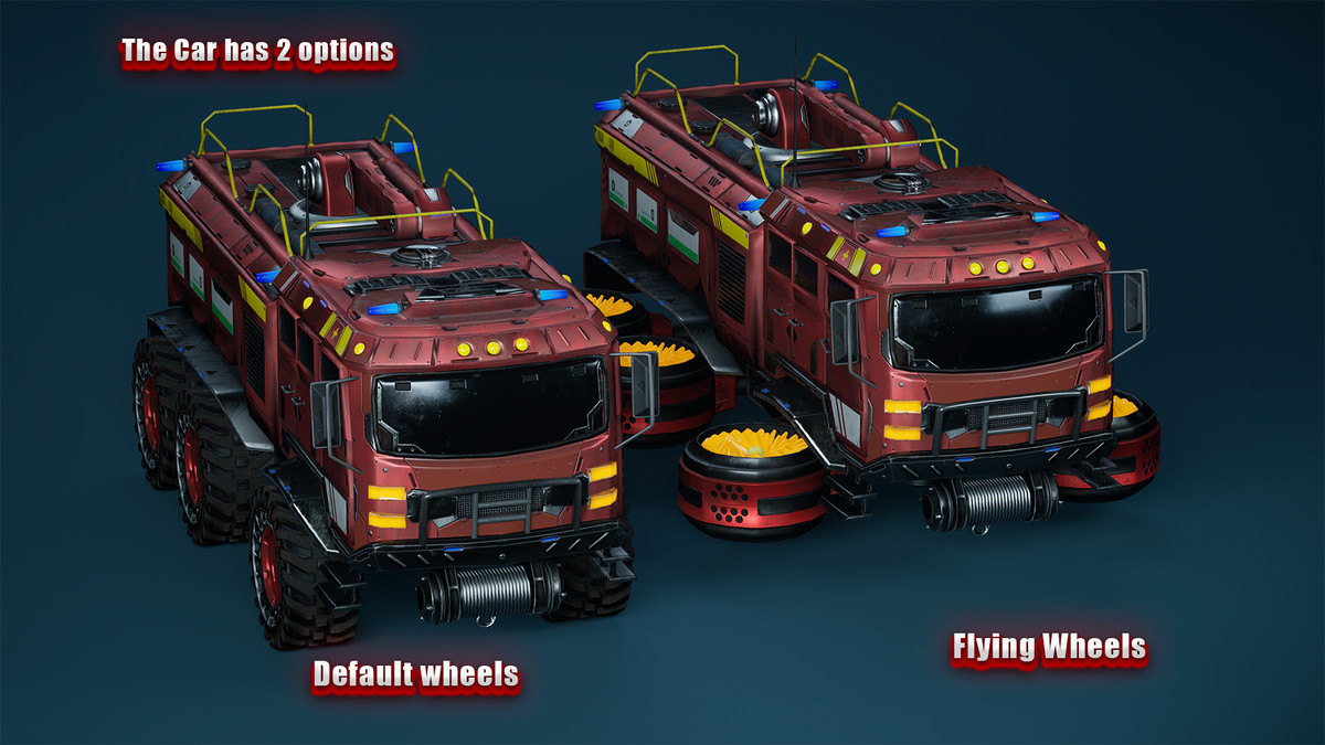 Sci-Fi Transport - Fireman truck