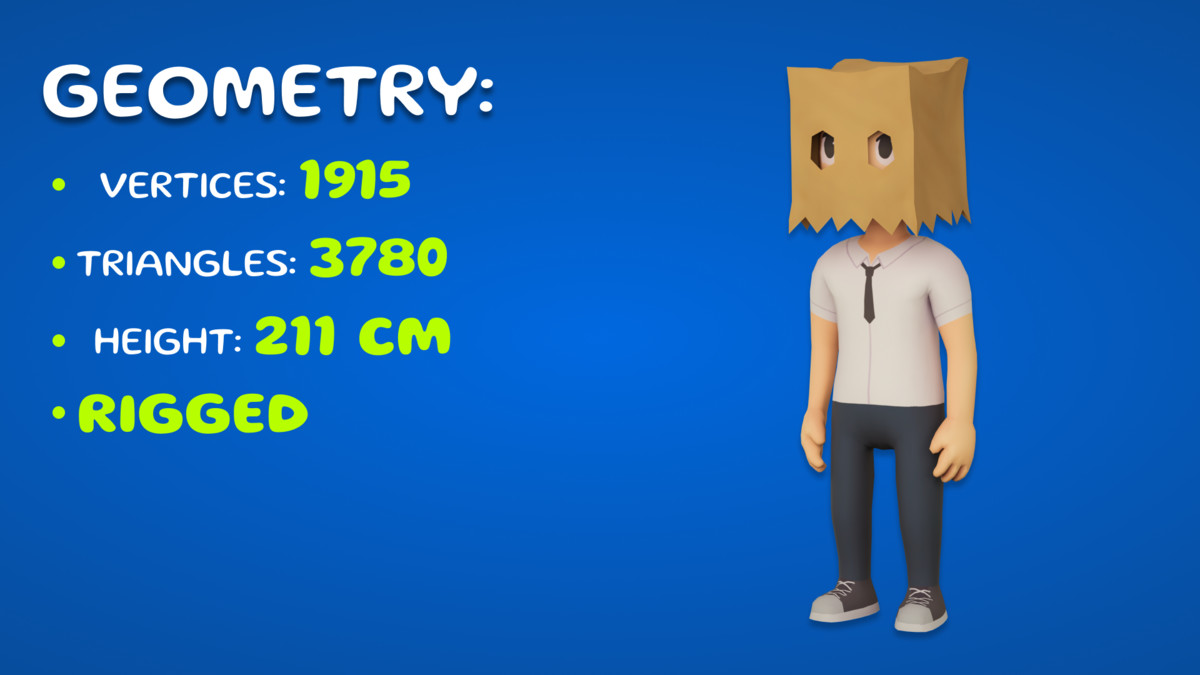 PaperHead Character Mobile Ready