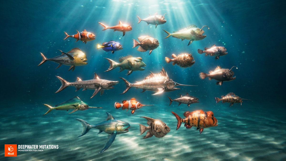 Deepwater Mutations - Monster Sea Fish Pack