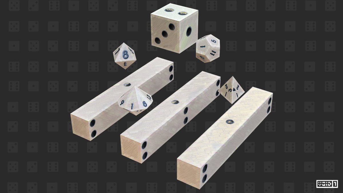 Rounded 3D Dice Models PRO