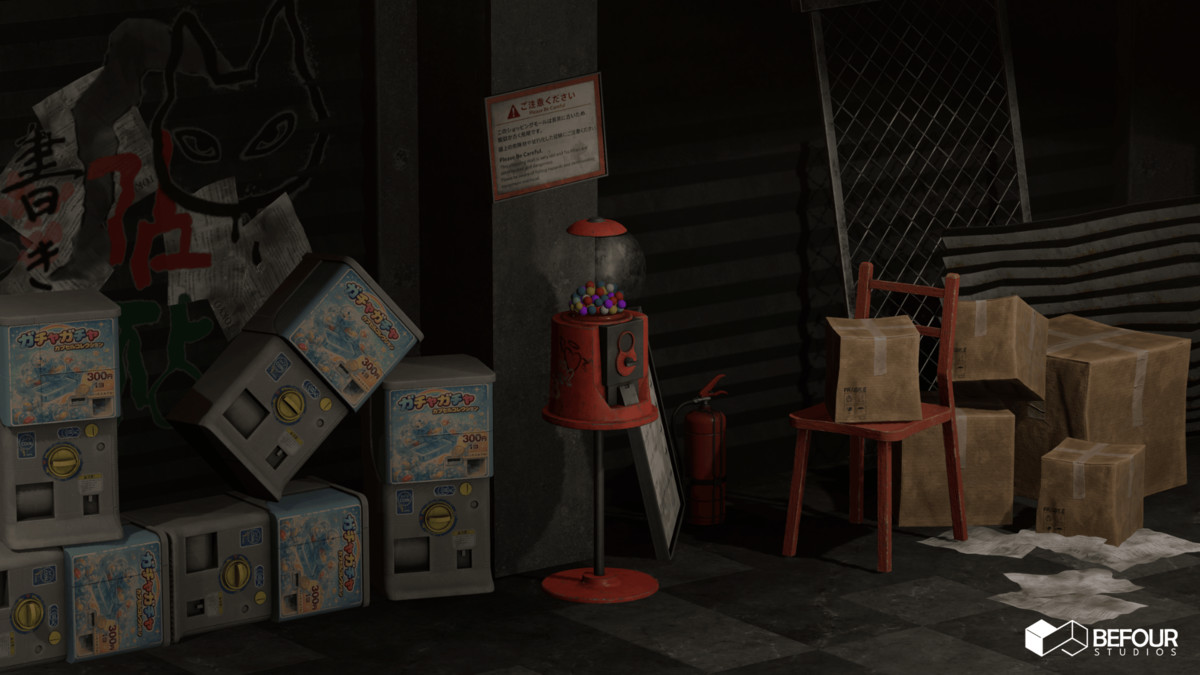 Japanese Old Shopping Mall Environment (Modular, Asian, Abandoned)