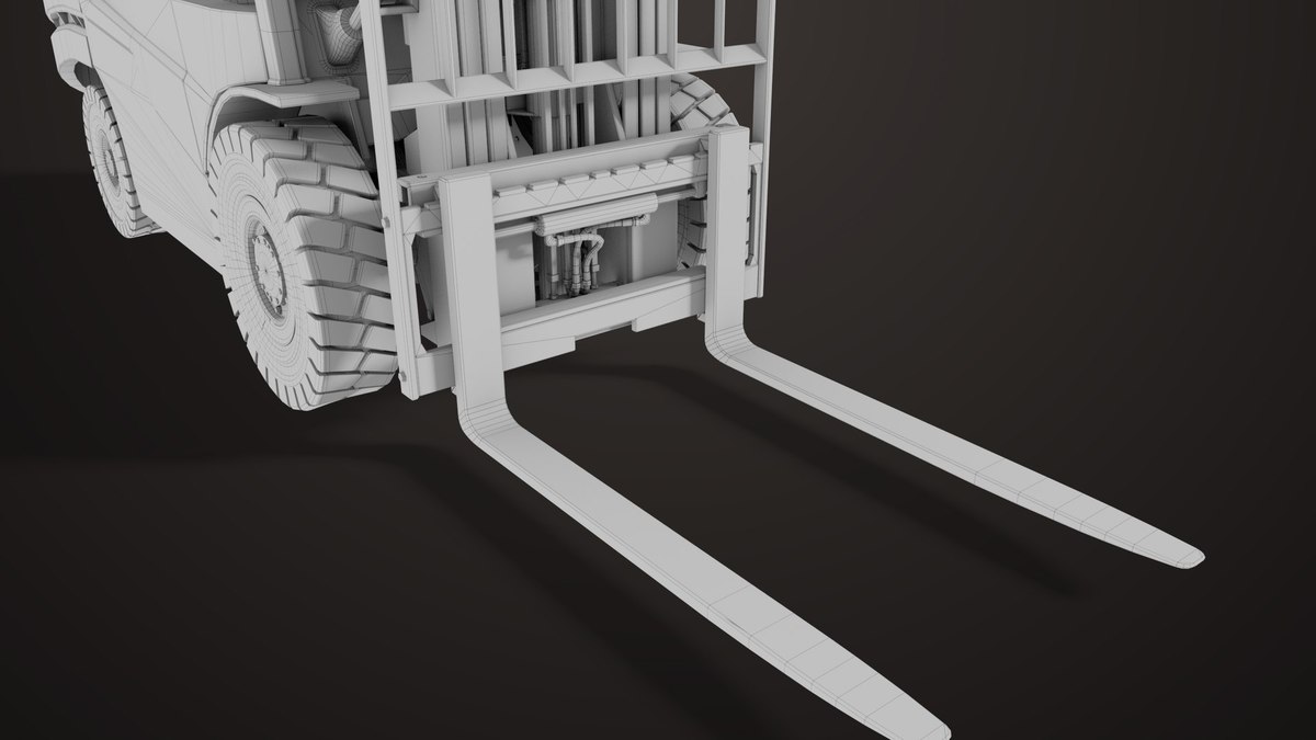 Forklift Truck 02 and 03 URP HDRP Textures