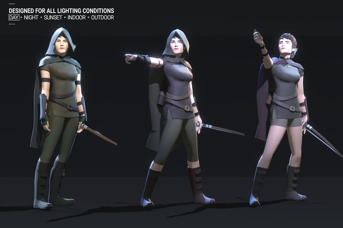 Polyquest Heroes: Warrior I Huntress