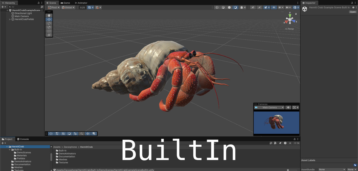 Animated Hermit Crab