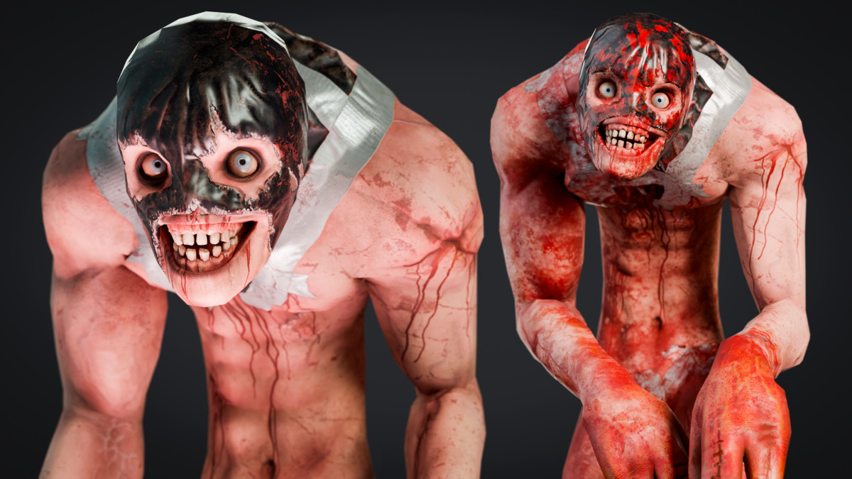 3D Horror Monster- Hunched Creature (game ready)