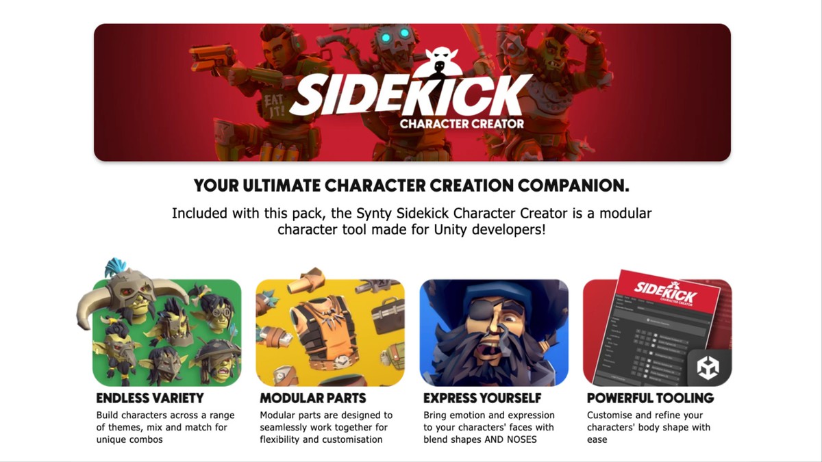 Sci-Fi Civilians – Sidekick Modular Characters by Synty