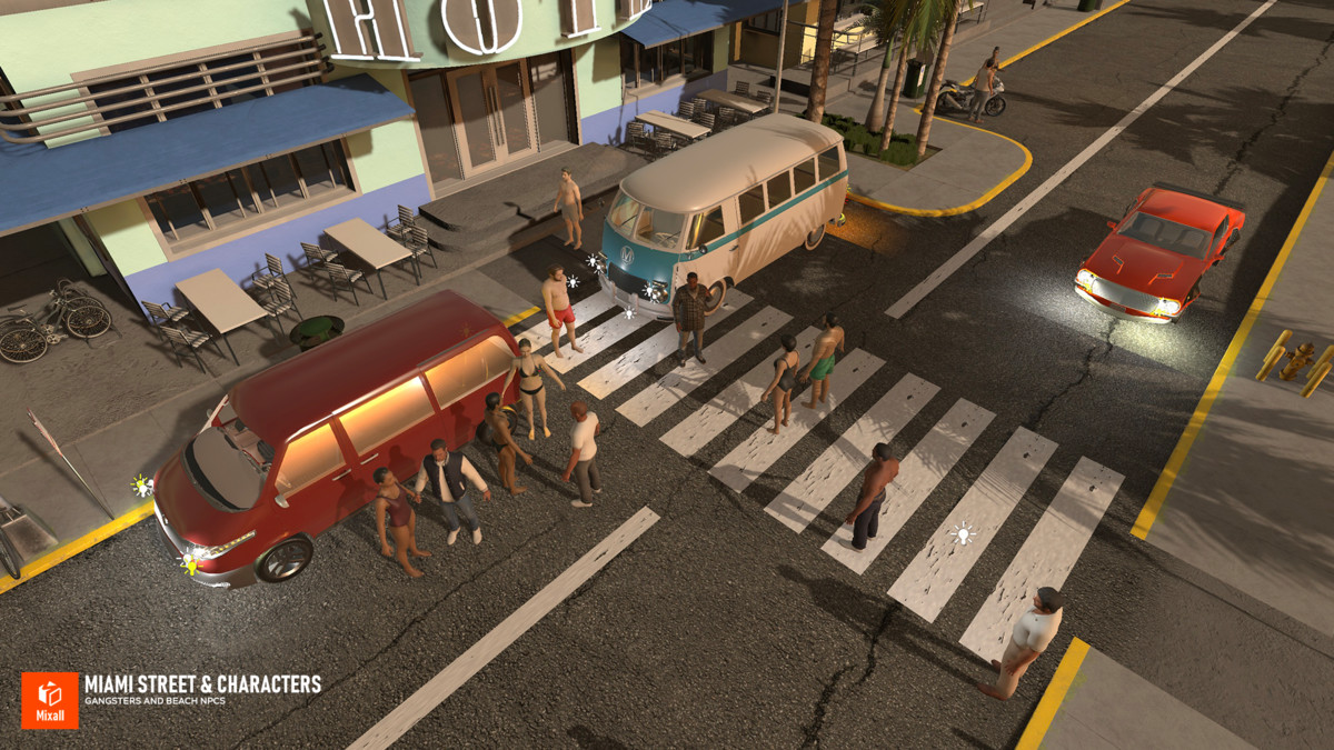 Miami Beach - Modular street & NPC