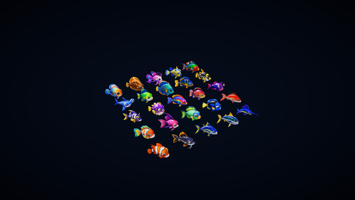 Low Poly Fish Pack — 25 Game-Ready Fish