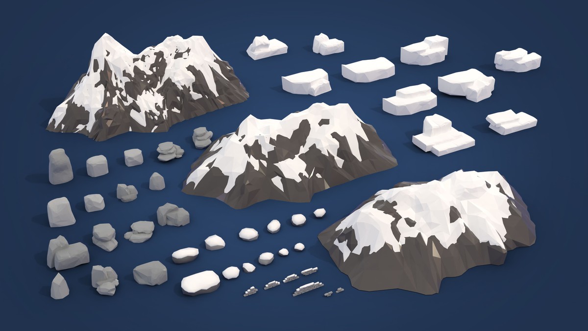 Arctic - Low Poly 3D Models Pack