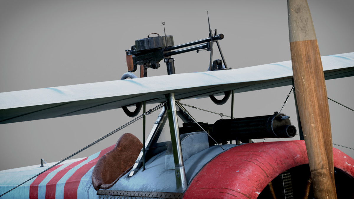 Fighter Nieuport 17 Rigged