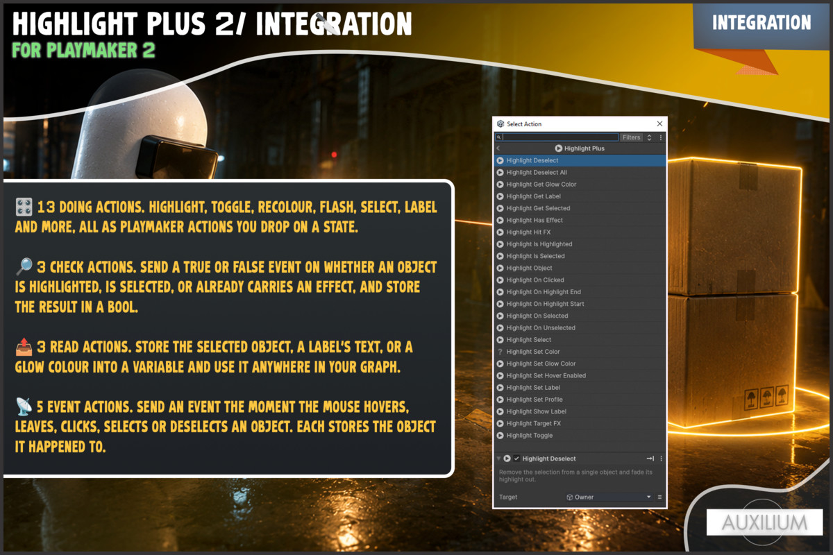 Highlight Plus 2 Integration for PlayMaker 2