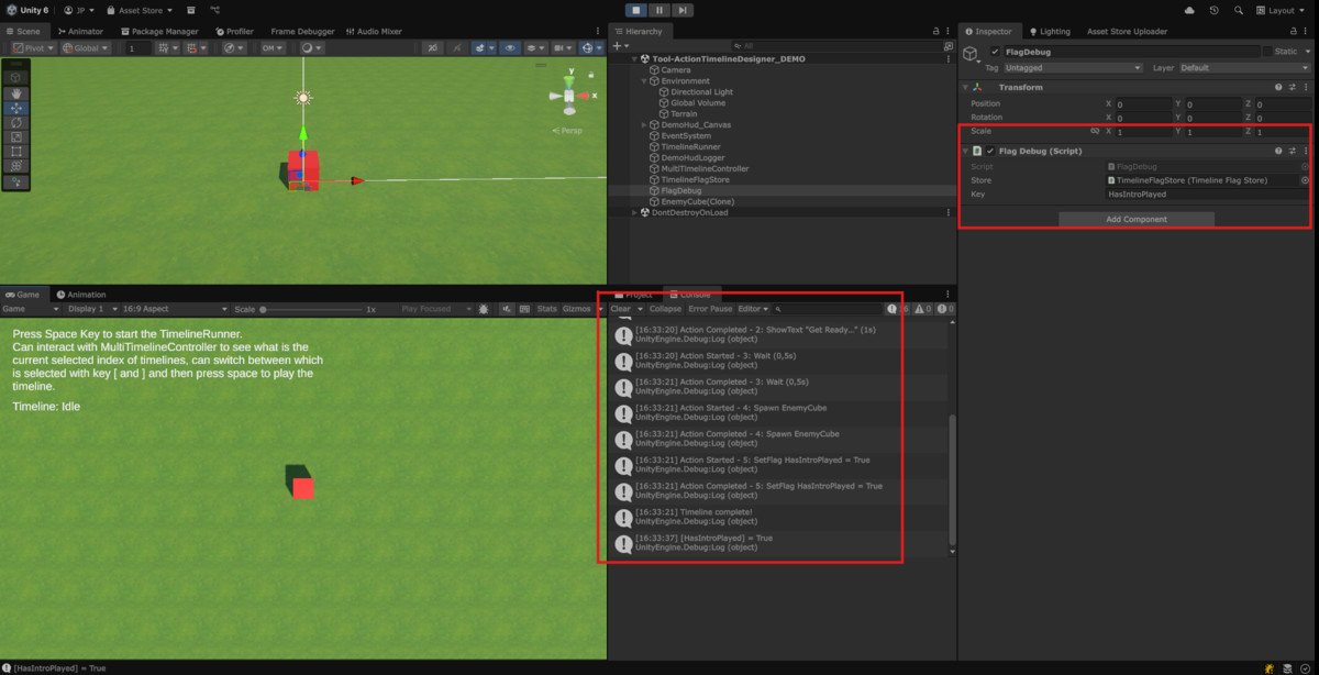 Action Timeline Designer