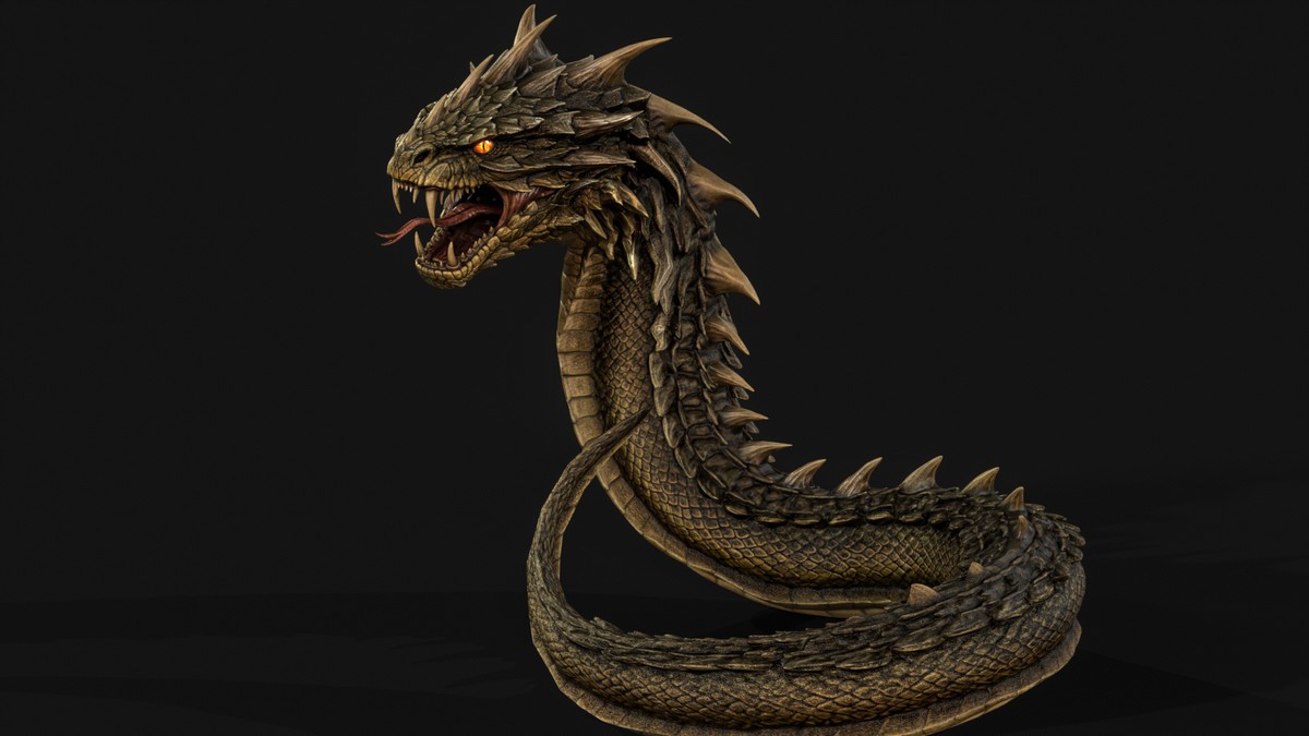 Basilisk Snake Character