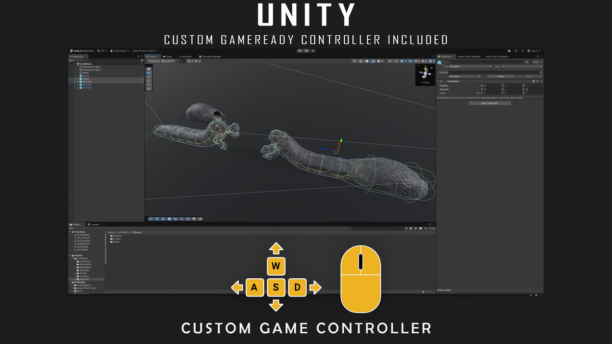 Abyssal Acid Worm - Shell Creature - #79