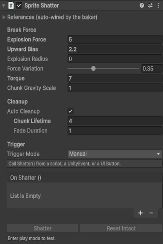 Crack Painter 2D — Sprite Shatter & Break Tool