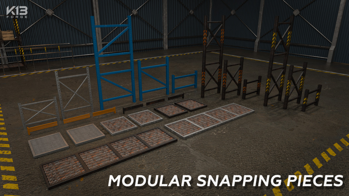 Modular Warehouse Racking & Props Pack