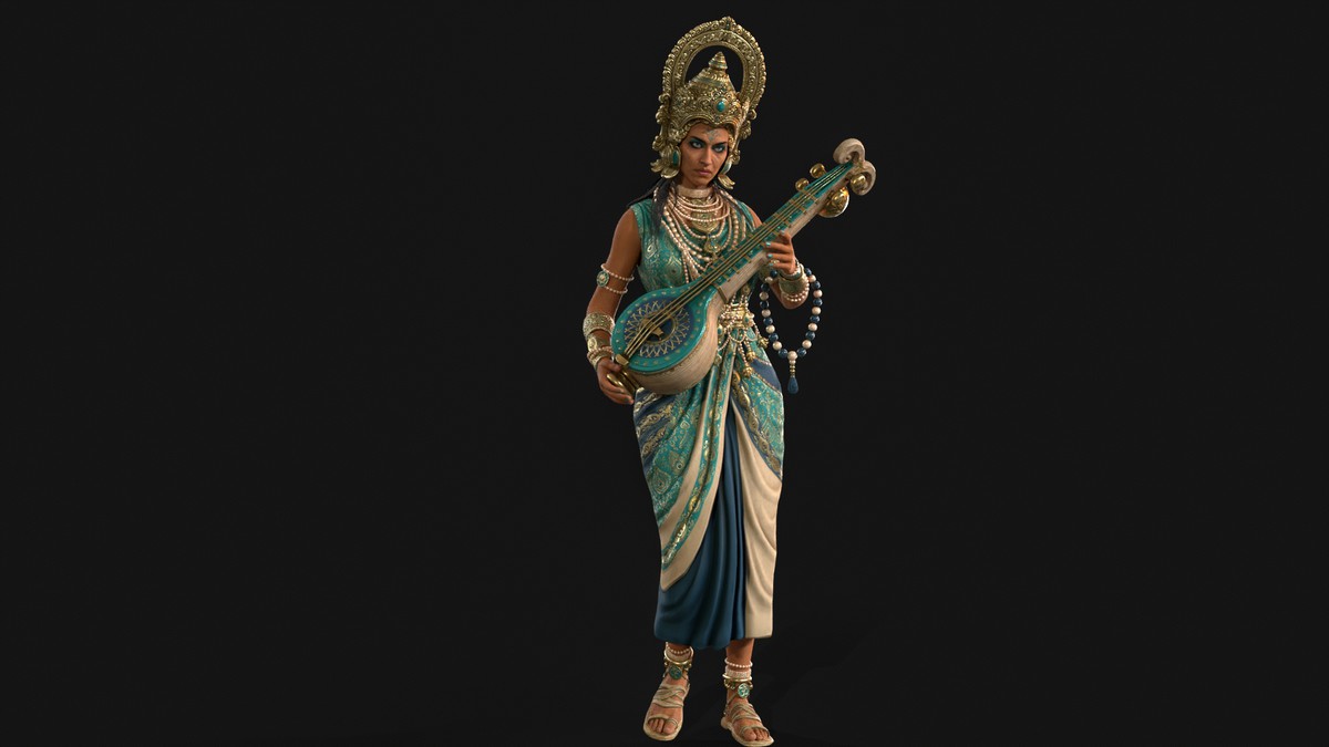 Indian Goddess Saraswati