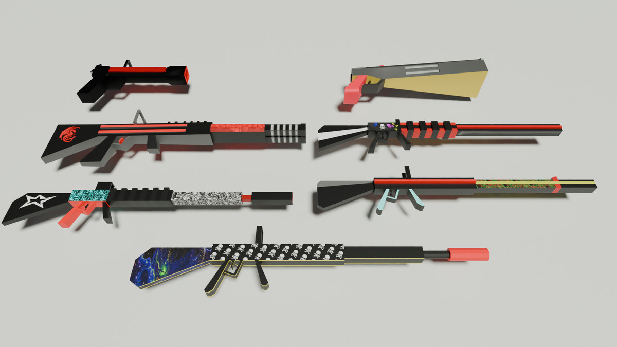 Stylized Low Poly Weapon Pack (Guns & Rifles)