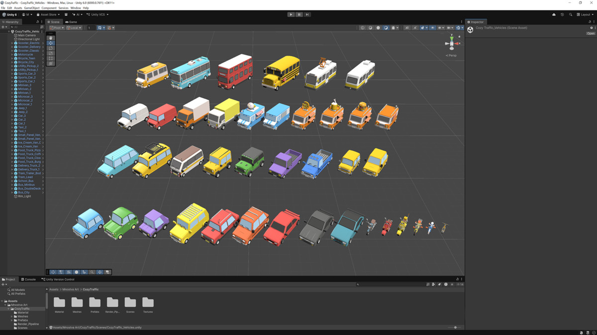 COZY TRAFFIC : Stylized City Vehicles & Transit