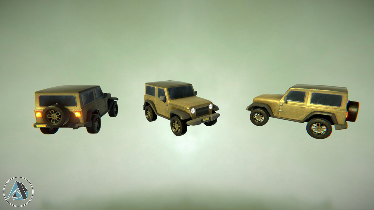 Jeep Style Offroad SUV Car Asset Package