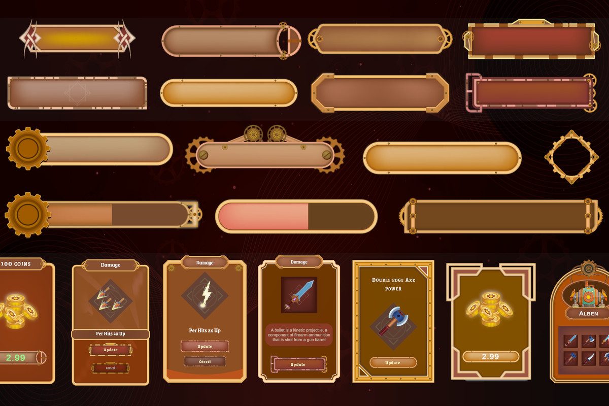 SteamPunk GUI Pack