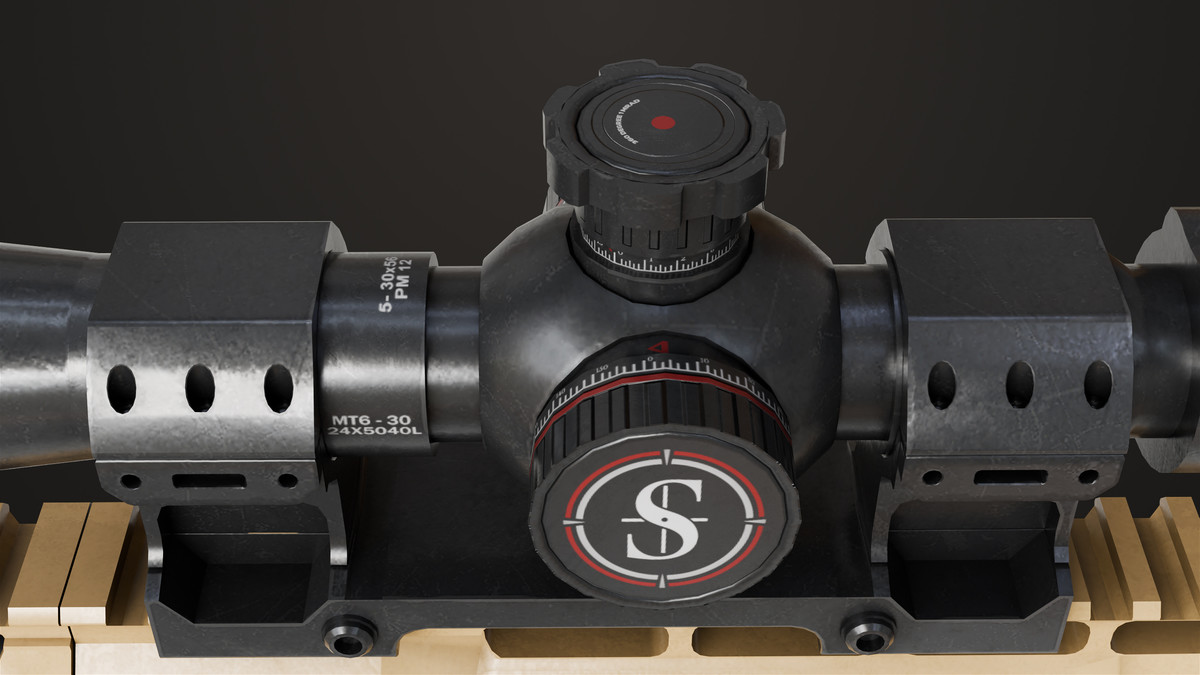 Sniper Rifle 04 Sandal URP HDRP Textures