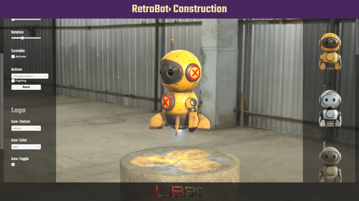 Retrobot, Game and App Character, Robot Mascot