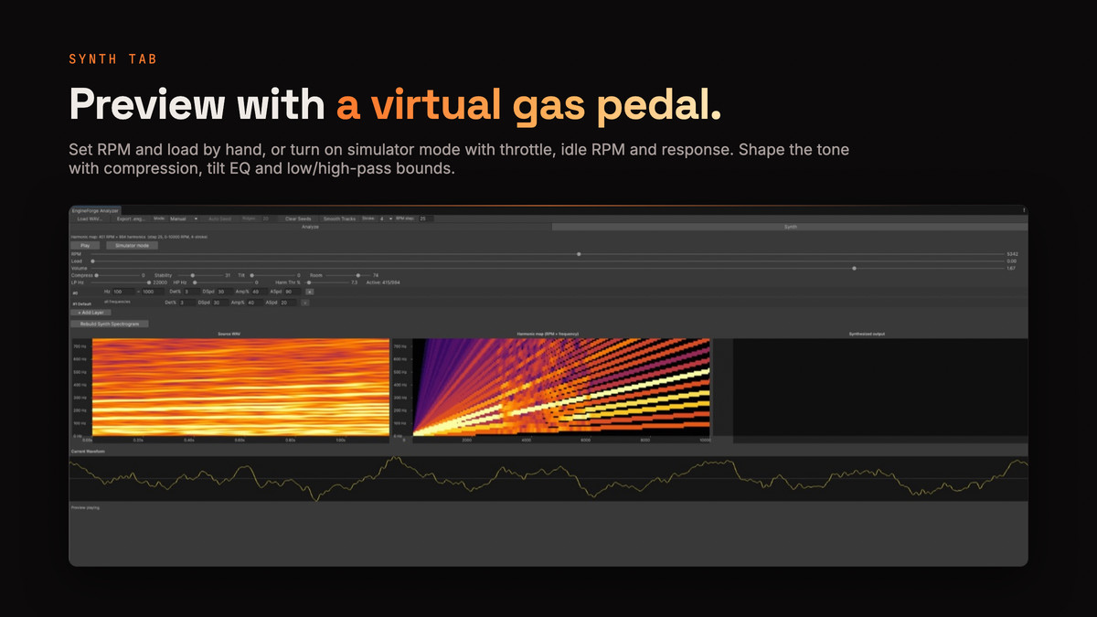 Fubos engine sound designer