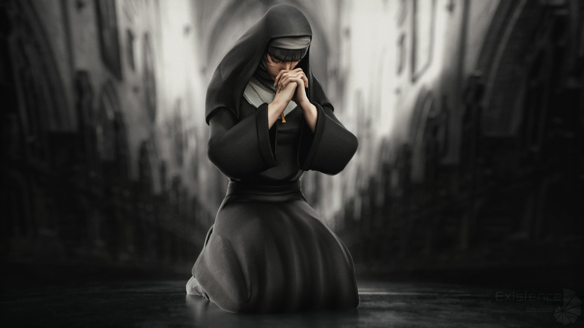 Nun Katharine - Stylized Gothic Character - #76