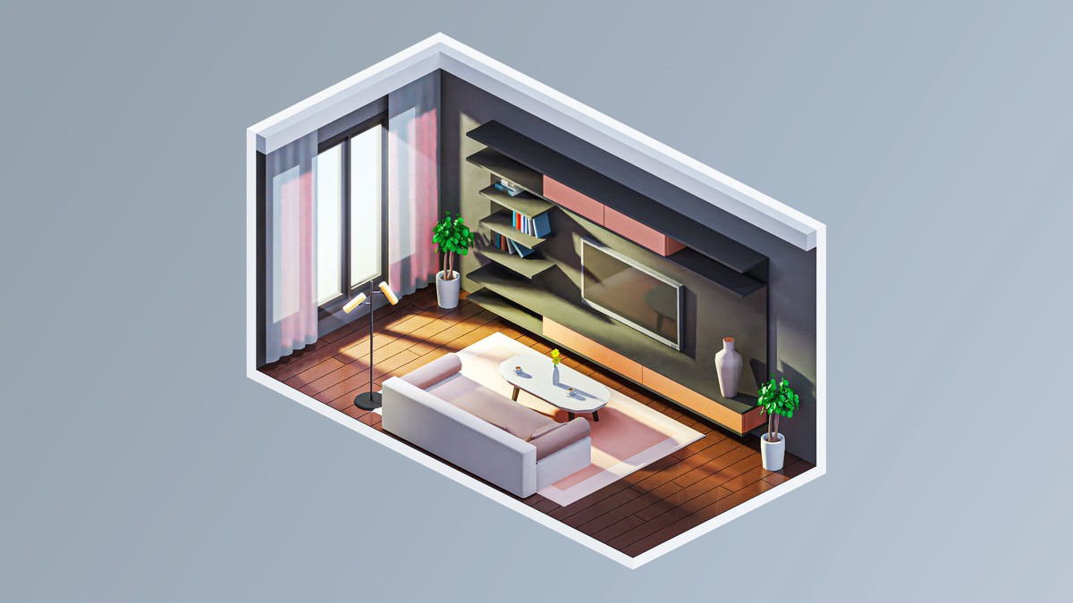 Interior 7 - Low Poly 3D Models Pack