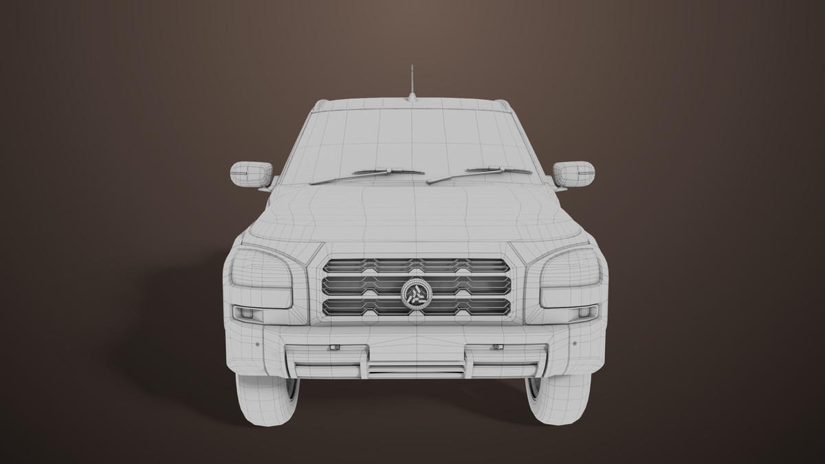 Pickup Truck01 Old Rusty HDRP URP Textures