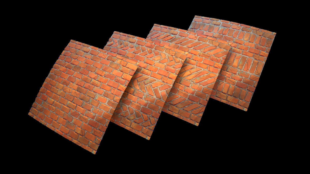 56 Stylized Brick Texture Pack