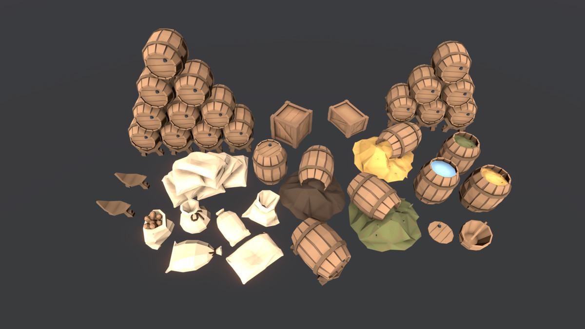 STYLIZED Low Poly Fantasy Bundle Vol. 2