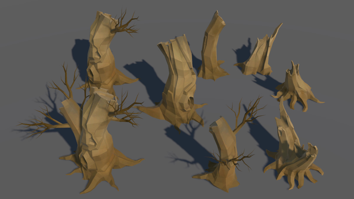 LowPoly Nature DeadTree