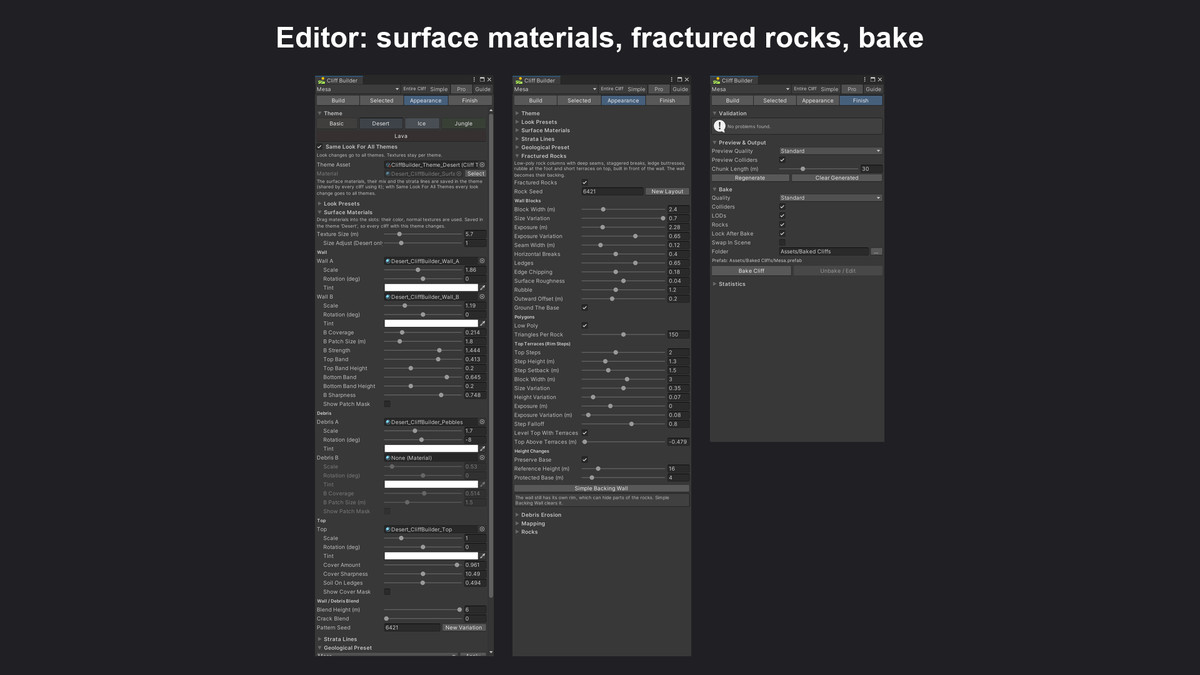 Procedural Cliff Builder