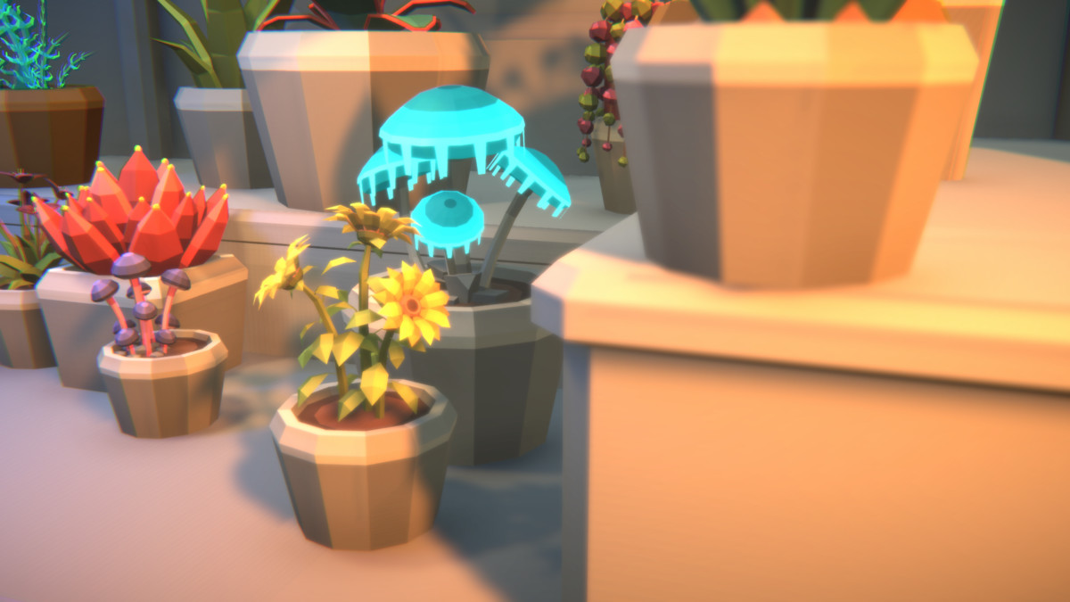 Low Poly Plants & Pots Pack with Growth System / Cosmic Retro