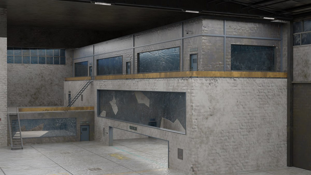 Old Abandoned Warehouse Interior And Exterior URP HDRP Textures