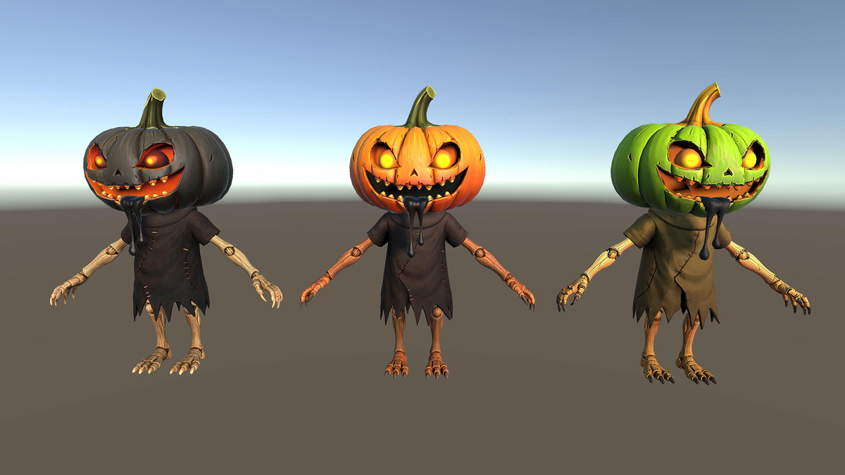 Nightmare Harvest Monsters 1 – Stylized Character Pack (5 Characters, 15 Skins)