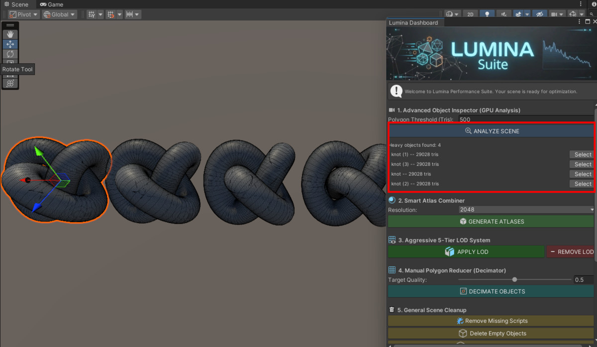 Lumina Performance Suite: Ultimate Project & Scene Optimizer