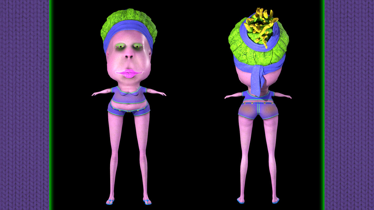 Funky Cartoon Woman – Candy