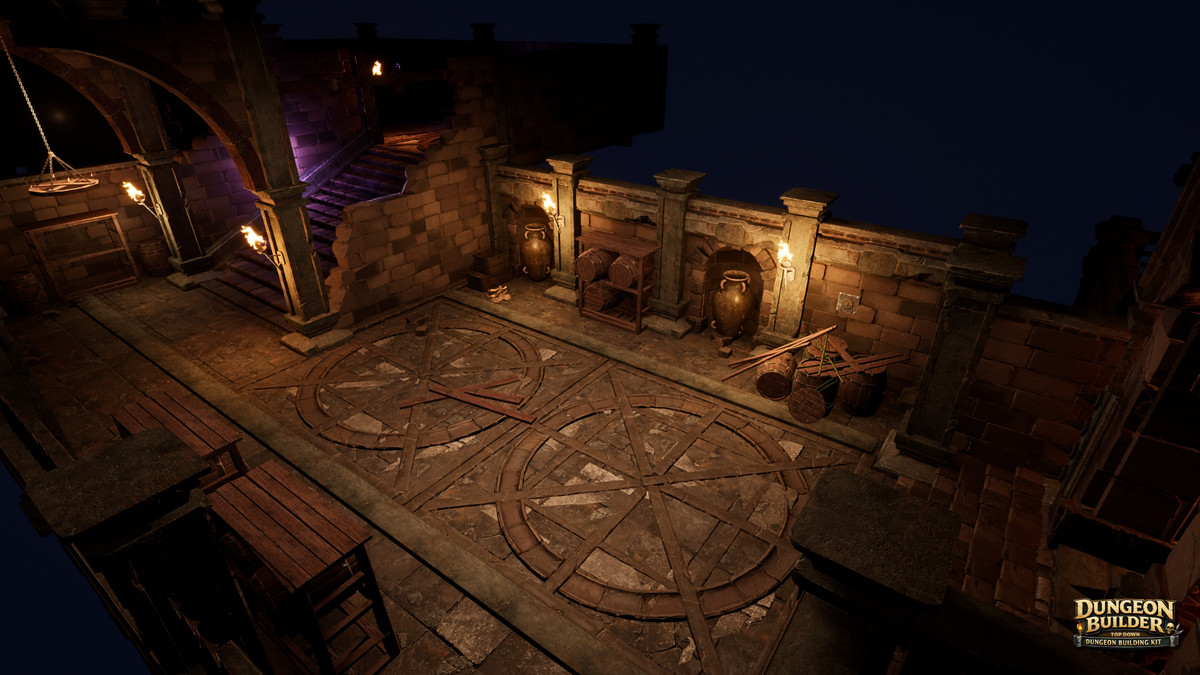 Dungeon Builder: Modular Top Down RPG Environment Kit (Dungeon, Modular Dungeon)